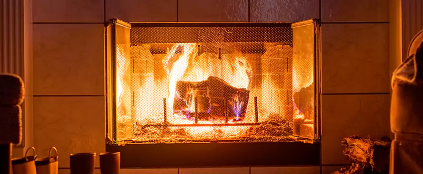 Mendota Hearth Landscape Fireplace Installation in Dickinson, Texas