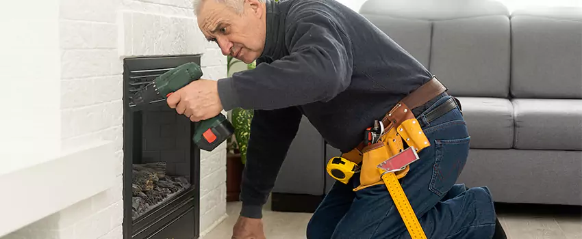 New Indoor Fireplace Installation in Dickinson, Texas