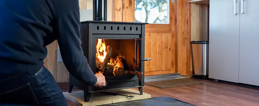 Open Hearth Wood Fireplace Installation in Dickinson, TX