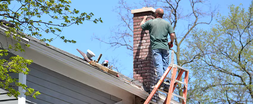 Vinyl and PVC Chimney Flashing Installation in Dickinson, TX