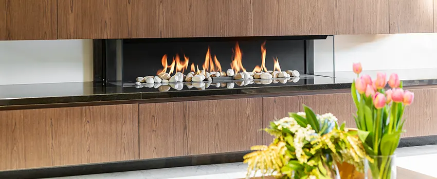 Double-height Fireplace Design Refurbishment in Dickinson, Texas