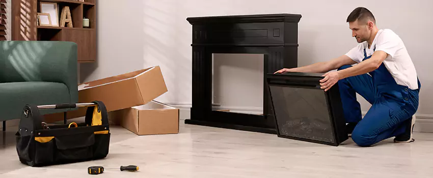 Old Rusted Metal Fireplace Repair And Replacement in Dickinson, TX