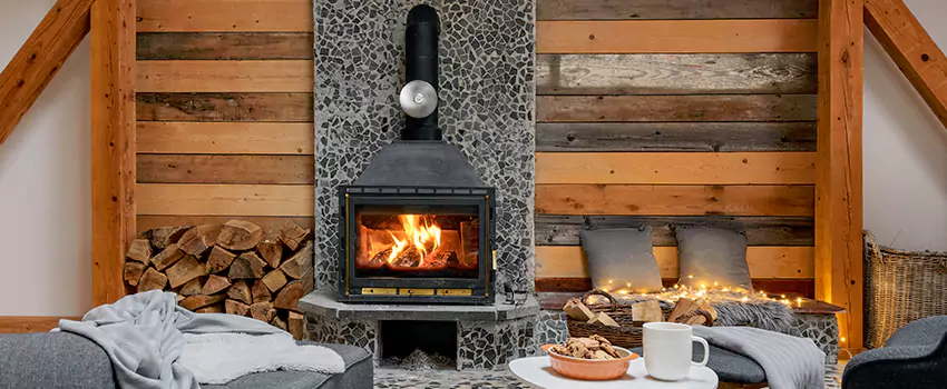 Thelin Hearth Products Direct Vent Gas Stove Fireplace Inspection in Dickinson, Texas
